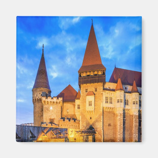 Hunyad Castle - Corvin's Castle in Hunedoara. Magneet (Voorkant)
