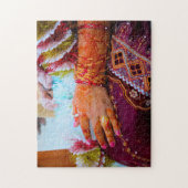 Hunza-huwelijk Pakistan. Legpuzzel (Verticaal)