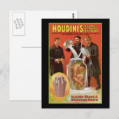 Huodini's Death Defying Mystery, Poster 1908 Briefkaart (Voorkant / Achterkant)