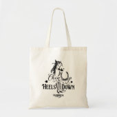 Hup-hakken naar het koeienliefje rijden tote bag (Voorkant)