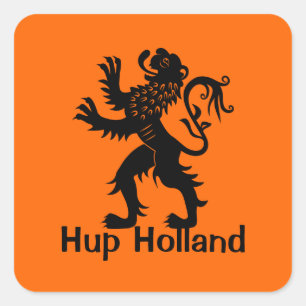 Hup Holland - Holland Lion Vierkante Sticker
