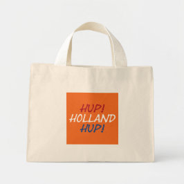 Hup Holland Hup bedekt op NLD Vlag op of ttcnt Mini Tote Bag