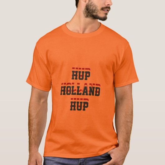 Hup Holland Hup, Nederland Koningsdag 2016 T-shirt (Voorkant)
