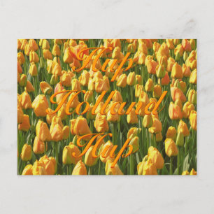 Hup Holland Hup Oranje Tulips Briefkaart