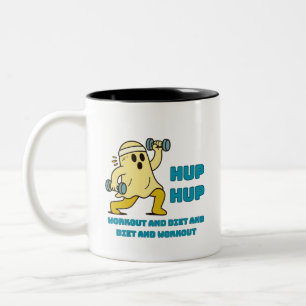 Hup Hup Mok - Grappige Fitness Sportzaal Cadeau