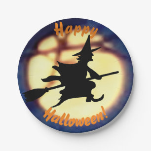 Hup over Moon Halloween Paper Borden Papieren Bordje