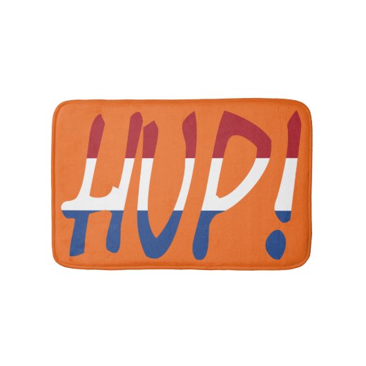 Hup overlaid op NLD Vlag op of bmcnt Badmat (Voorkant)