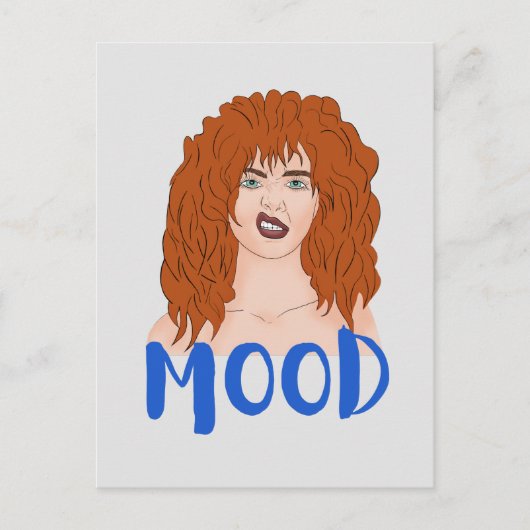 Hup. Roodharige meid Briefkaart (Voorkant)