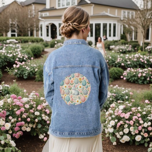 Huppel in Pasen Denim Jacket (Huwelijk Achterkant)