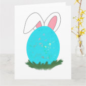 Huppelend over het konijnenpad! kaart (Gele Bloem)