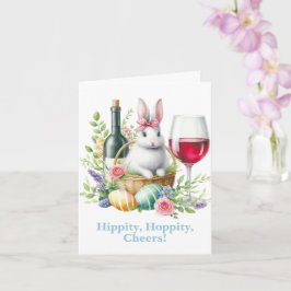 Huppity, Hoppity Vrolijk! Paashaas & Wijn Kaart