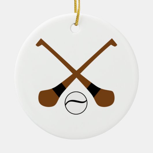 Hurbats en ball keramisch ornament (Voorkant)