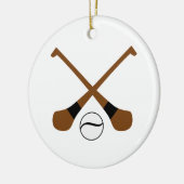Hurbats en ball keramisch ornament (Links)