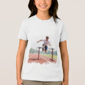 hurdle boy Tri-Blend shirt (Voorkant)