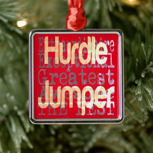Hurdle Jumper Extraordinaire Metalen Ornament (Boom)