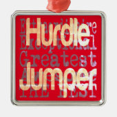 Hurdle Jumper Extraordinaire Metalen Ornament (Voorkant)