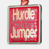 Hurdle Jumper Extraordinaire Metalen Ornament (Links)