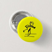 Hurdle stick ronde button 3,2 cm (Voorkant /achterkant)