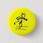 Hurdle stick ronde button 3,2 cm (Voorkant)