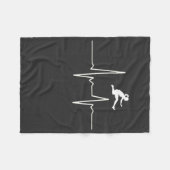 Hurdler Heartbeat Fleece Deken (Voorkant (Horizontaal))