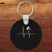 Hurdler Heartbeat Sleutelhanger (Voorkant)
