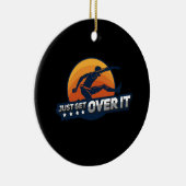 Hurdler Hurdling Sport Gift Keramisch Ornament (Rechts)