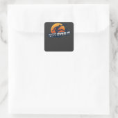 Hurdler Hurdling Sport Gift Vierkante Sticker (Tas)