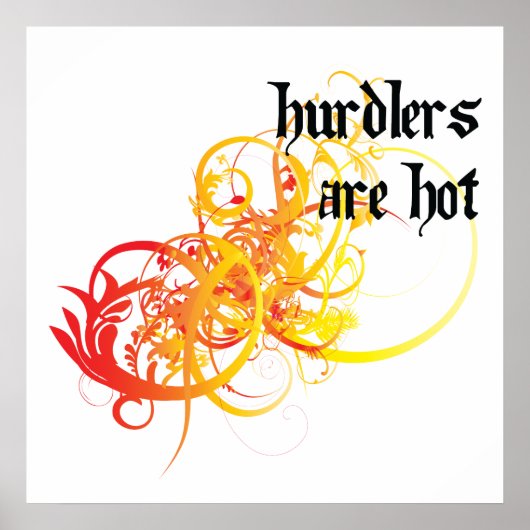 Hurdlers zijn hot poster (Voorkant)