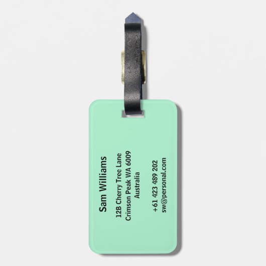 Hurdles Bagagelabel (Achterkant verticaal)