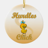 Hurdles Chick Keramisch Ornament (Voorkant)