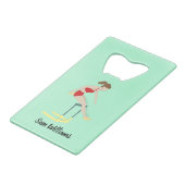 Hurdles Creditkaart Flessenopener (Voorkant Gekanteld)