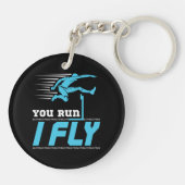 Hurdles die je gebruikt voor het vliegveld Hurdler Sleutelhanger (Achterkant)