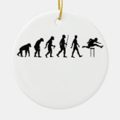 Hurdles Evolution ~ Track and Field T - shirts.png Keramisch Ornament (Voorkant)