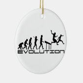 Hurdles Hurdler Sport Evolution Art Keramisch Ornament (Rechts)
