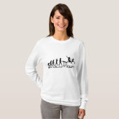 Hurdles Hurdler Sport Evolution Art T-shirt (Voorkant volledig)