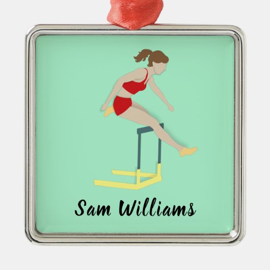 Hurdles Metalen Ornament (Voorkant)