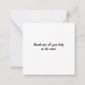 Hurdles Notitiekaartje (Achterkant)