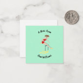 Hurdles Notitiekaartje (Voorkant / Achterkant in situ)