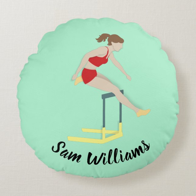 Hurdles Rond Kussen (Voorkant)