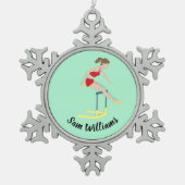 Hurdles Tin Sneeuwvlok Ornament (Voorkant)