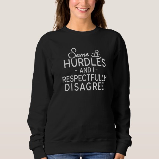 Hurdling Athletics Hurdles Runner Quotes voor mann Trui (Voorkant)