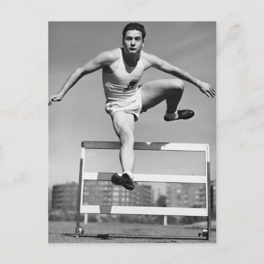 Hurdling Briefkaart (Voorkant)