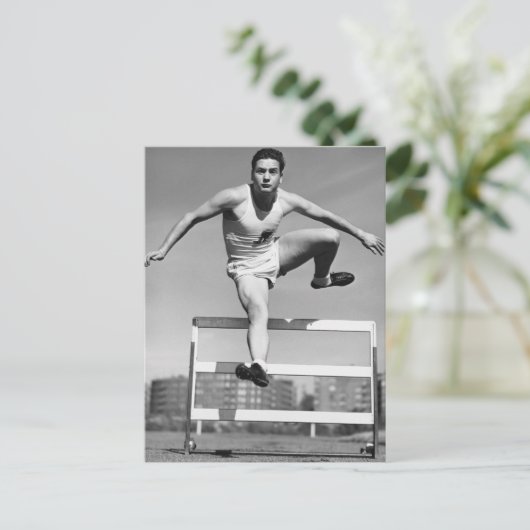 Hurdling Briefkaart (Staand voorkant)