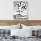 Hurdling Canvas Afdruk (Insitu (Slaapkamer))