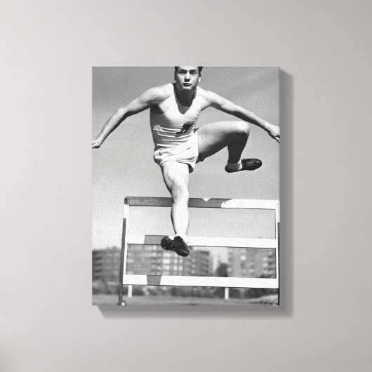 Hurdling Canvas Afdruk (Voorkant)