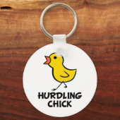 Hurdling Chick Sleutelhanger (Voorkant)