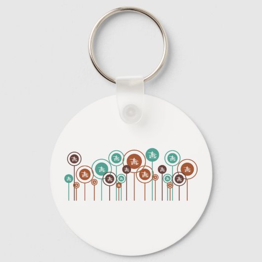 Hurdling Daisies Sleutelhanger (Voorkant)