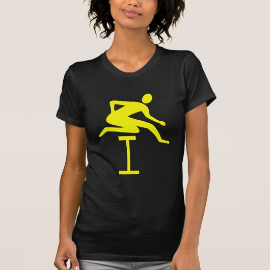 Hurdling - Geel T-shirt (Voorkant)