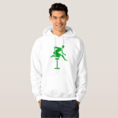 Hurdling - Groen gras Hoodie (Voorkant volledig)