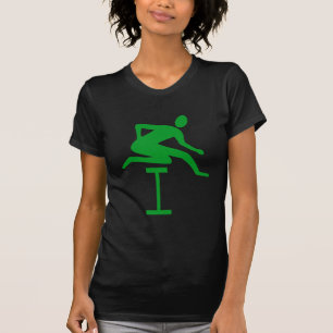Hurdling - Groen gras T-shirt